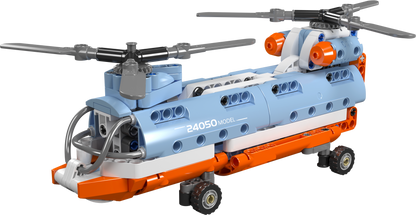 Mould King 24050 Tandem Rotor Helicopter Building Toy Set | 270 PCS