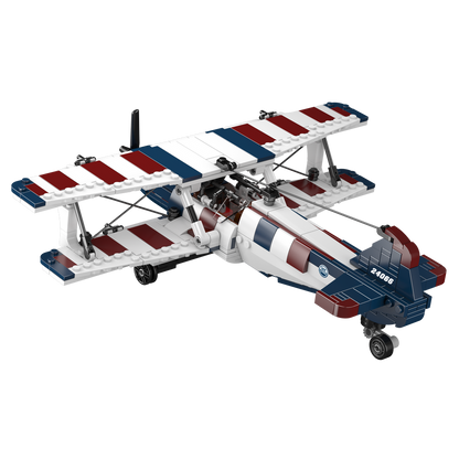 Mould King 24066 American Racing Biplane Building Toy Set | 540 PCS