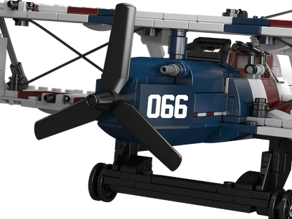Mould King 24066 American Racing Biplane Building Toy Set | 540 PCS