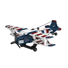 Mould King 24066 American Racing Biplane Building Toy Set | 540 PCS