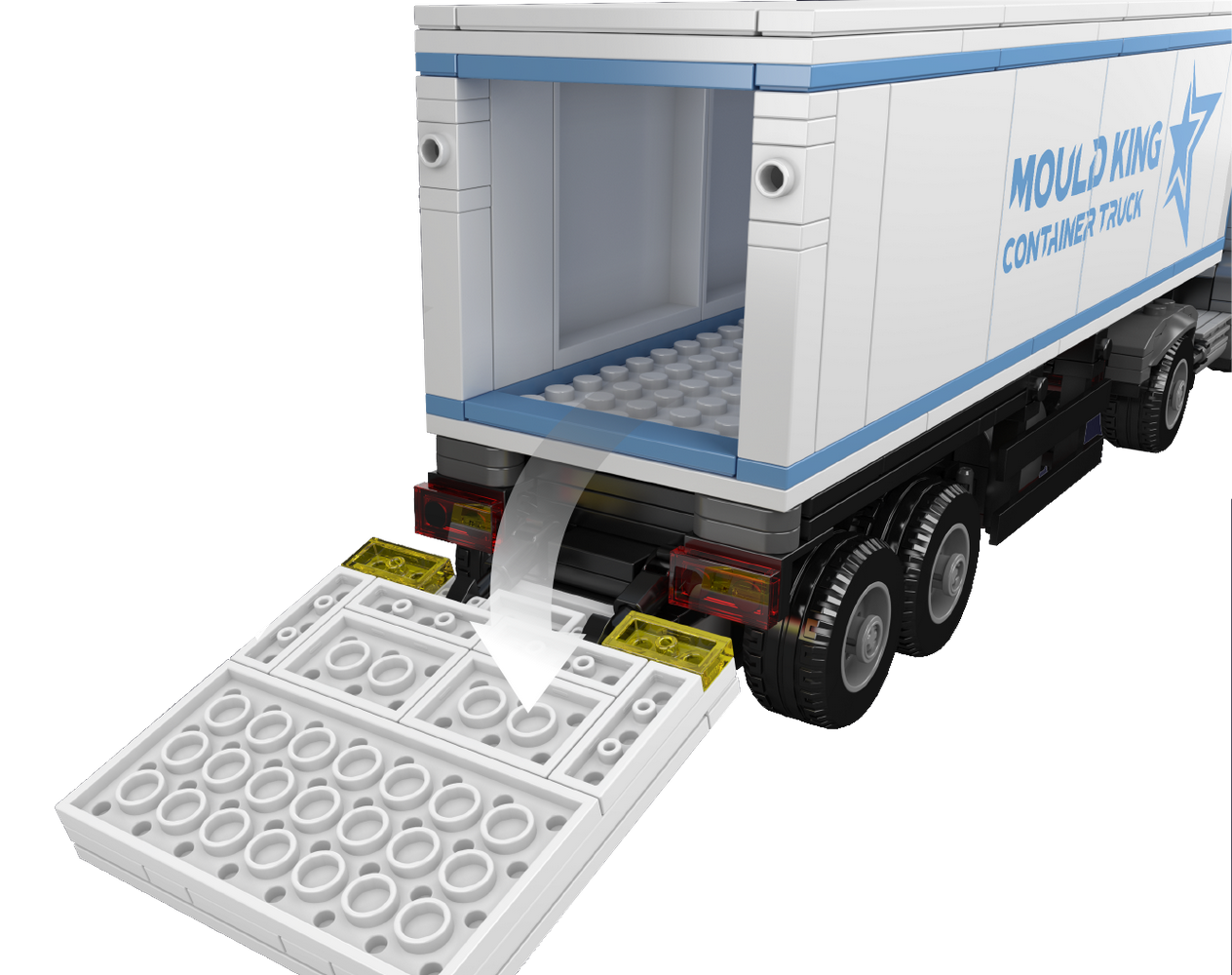 Mould King 24070 Container Truck Building Toy Set | 548 PCS