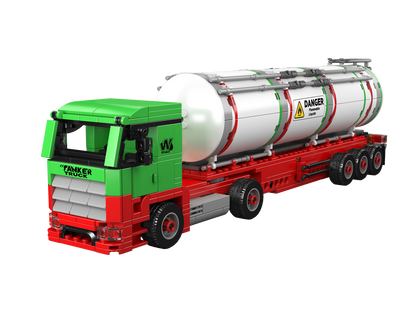 Mould King 24075 Fuel Tanker Truck Building Toy Set | 556 PCS