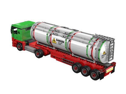 Mould King 24075 Fuel Tanker Truck Building Toy Set | 556 PCS