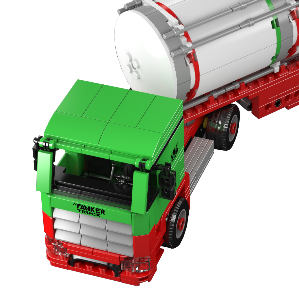 Mould King 24075 Fuel Tanker Truck Building Toy Set | 556 PCS