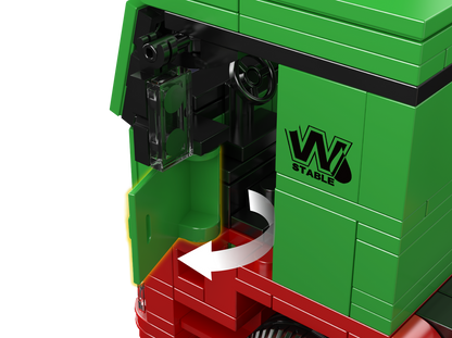 Mould King 24075 Fuel Tanker Truck Building Toy Set | 556 PCS