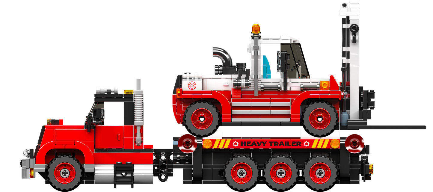 Mould King 24079 Forklift Transport Truck Building Toy Set | 906 Pcs