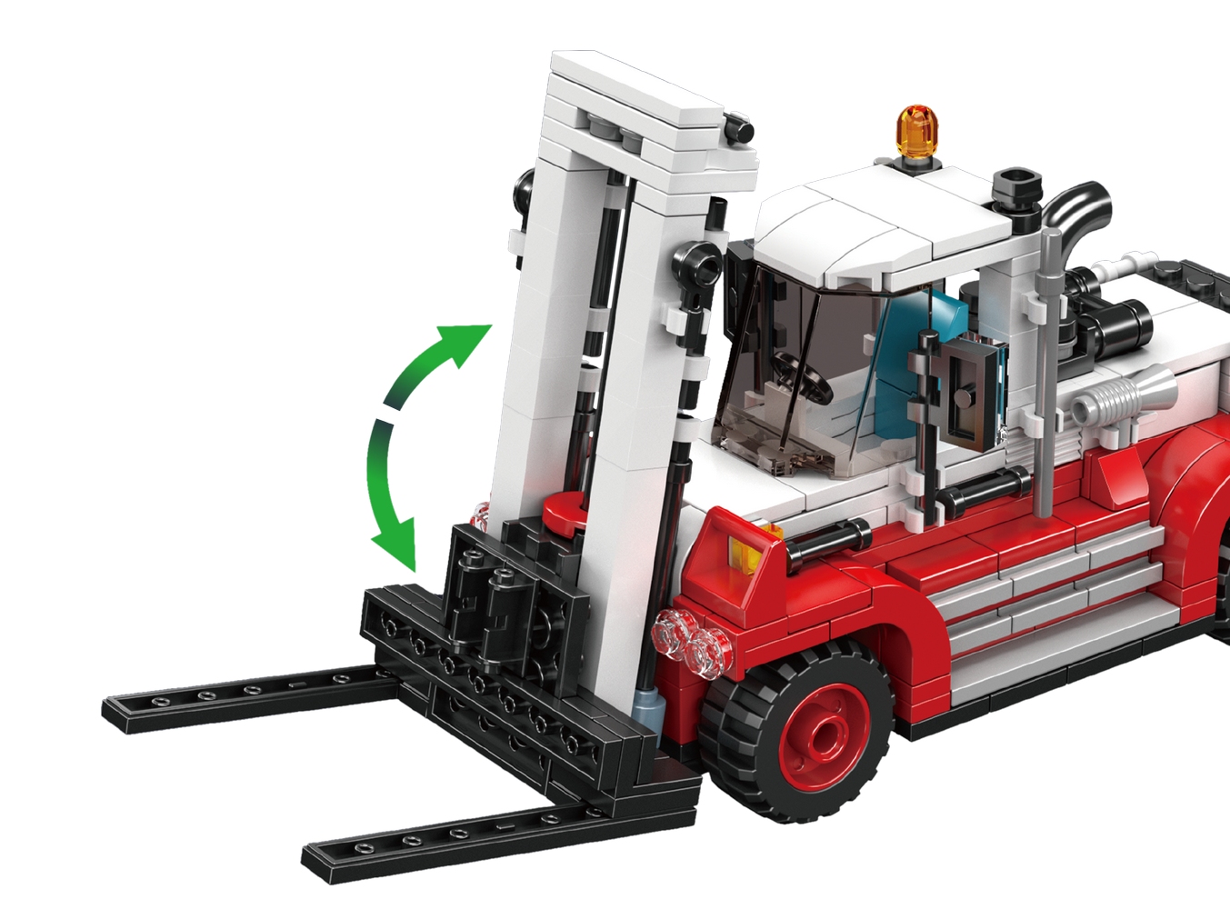 Mould King 24079 Forklift Transport Truck Building Toy Set | 906 Pcs