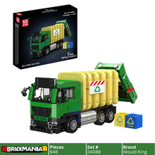Mould King 24088 Eco-Friendly Garbage Truck Building Toy Set | 646 PCS