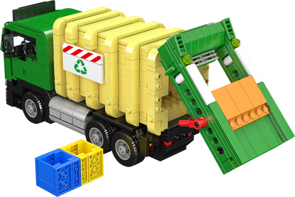 Mould King 24088 Eco-Friendly Garbage Truck Building Toy Set | 646 PCS