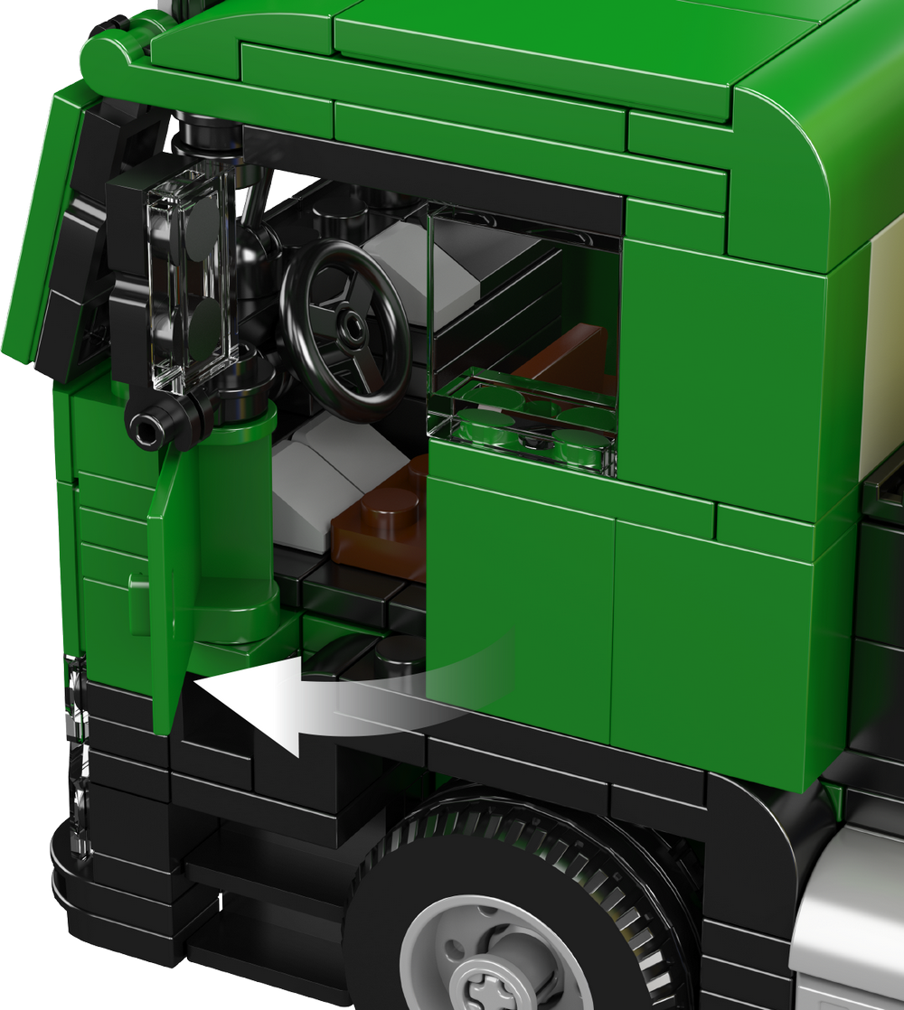 Mould King 24088 Eco-Friendly Garbage Truck Building Toy Set | 646 PCS