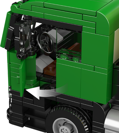 Mould King 24088 Eco-Friendly Garbage Truck Building Toy Set | 646 PCS