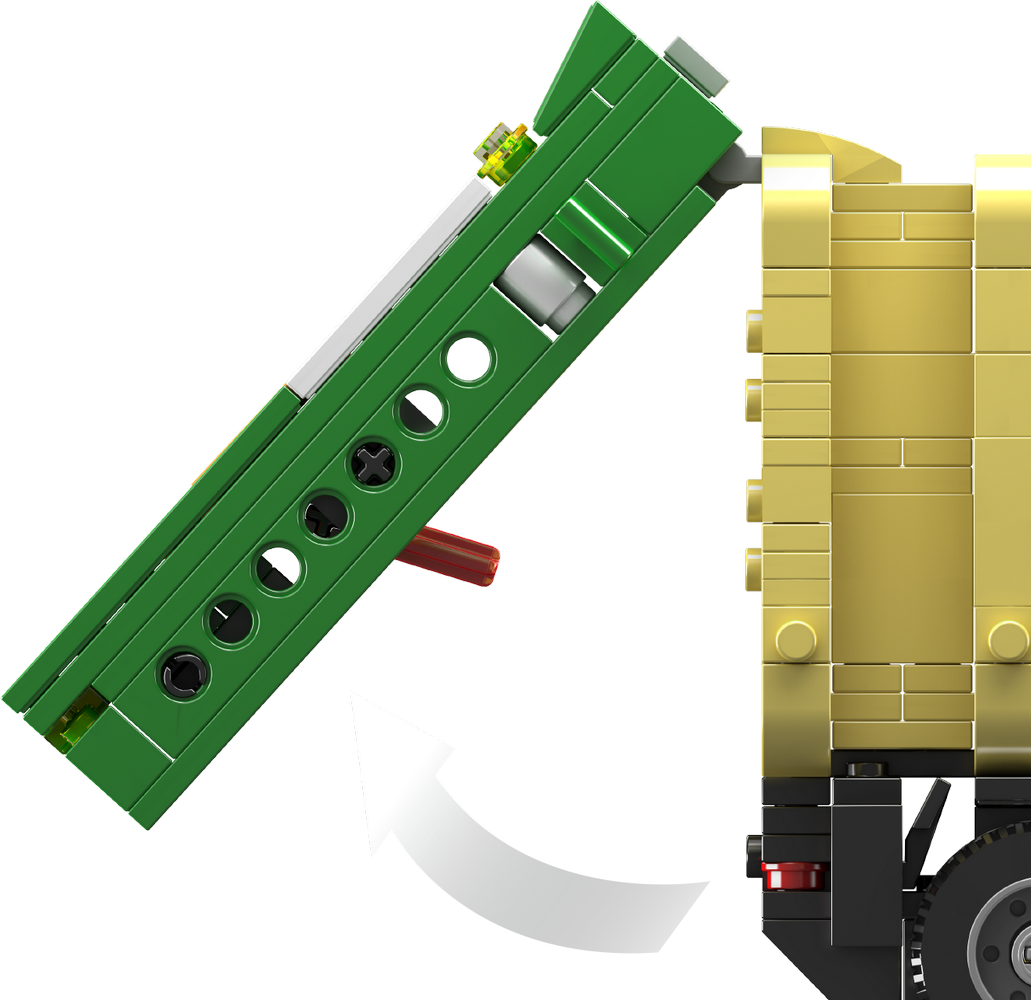 Mould King 24088 Eco-Friendly Garbage Truck Building Toy Set | 646 PCS