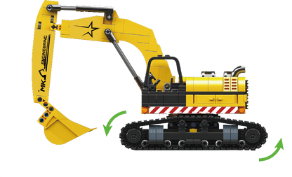 Mould King 24089 Mini Excavator Building Toy Set | 705 PCS