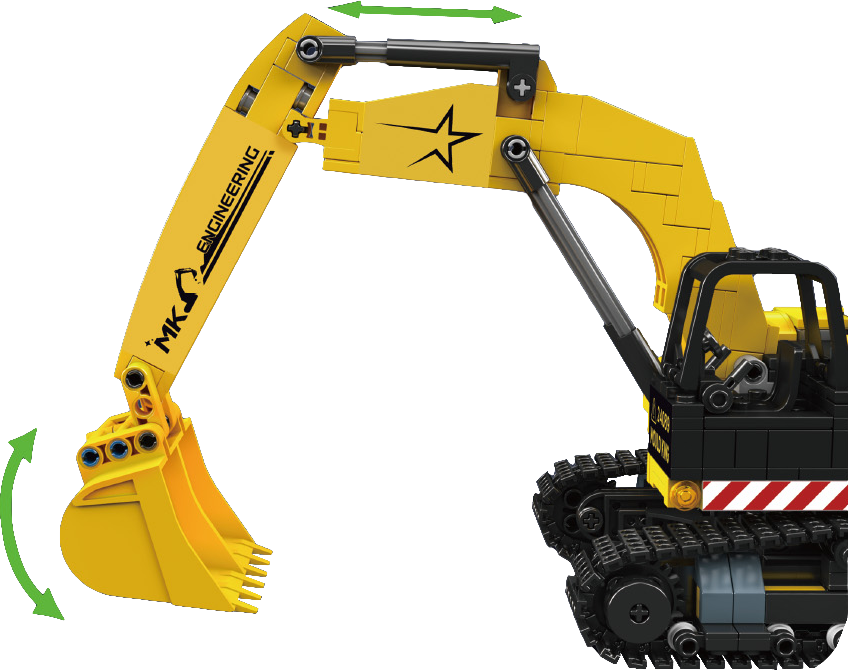 Mould King 24089 Mini Excavator Building Toy Set | 705 PCS