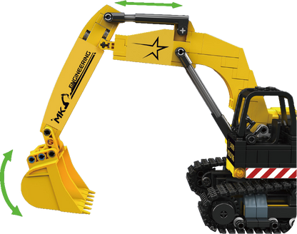 Mould King 24089 Mini Excavator Building Toy Set | 705 PCS