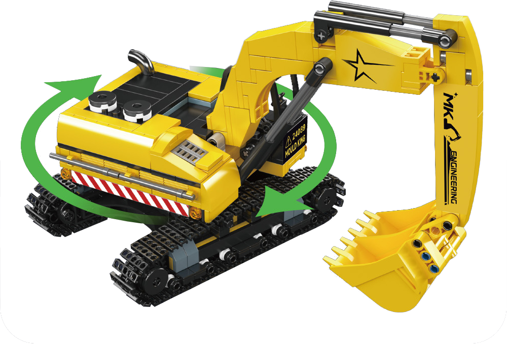 Mould King 24089 Mini Excavator Building Toy Set | 705 PCS