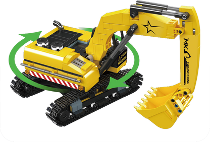 Mould King 24089 Mini Excavator Building Toy Set | 705 PCS