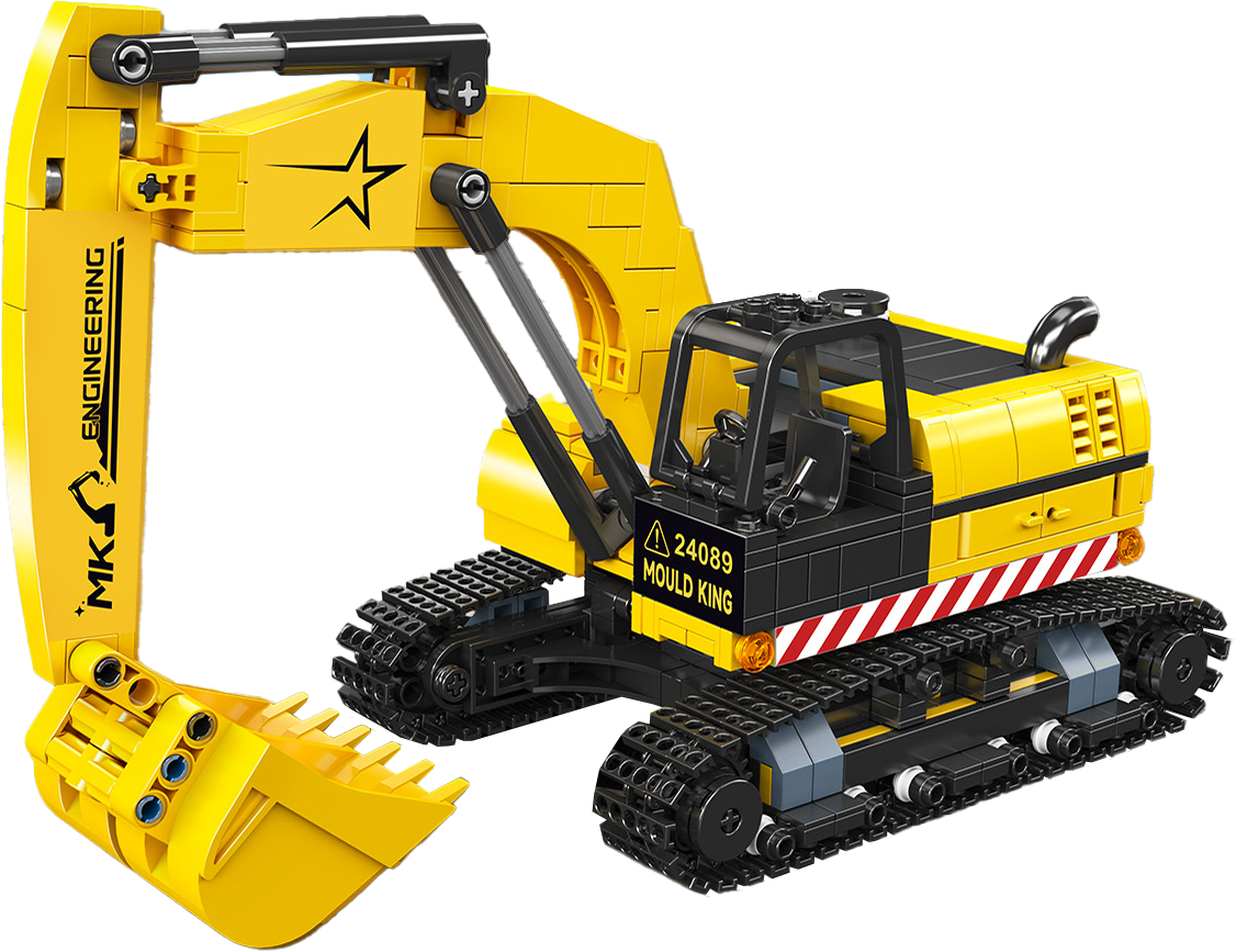 Mould King 24089 Mini Excavator Building Toy Set | 705 PCS