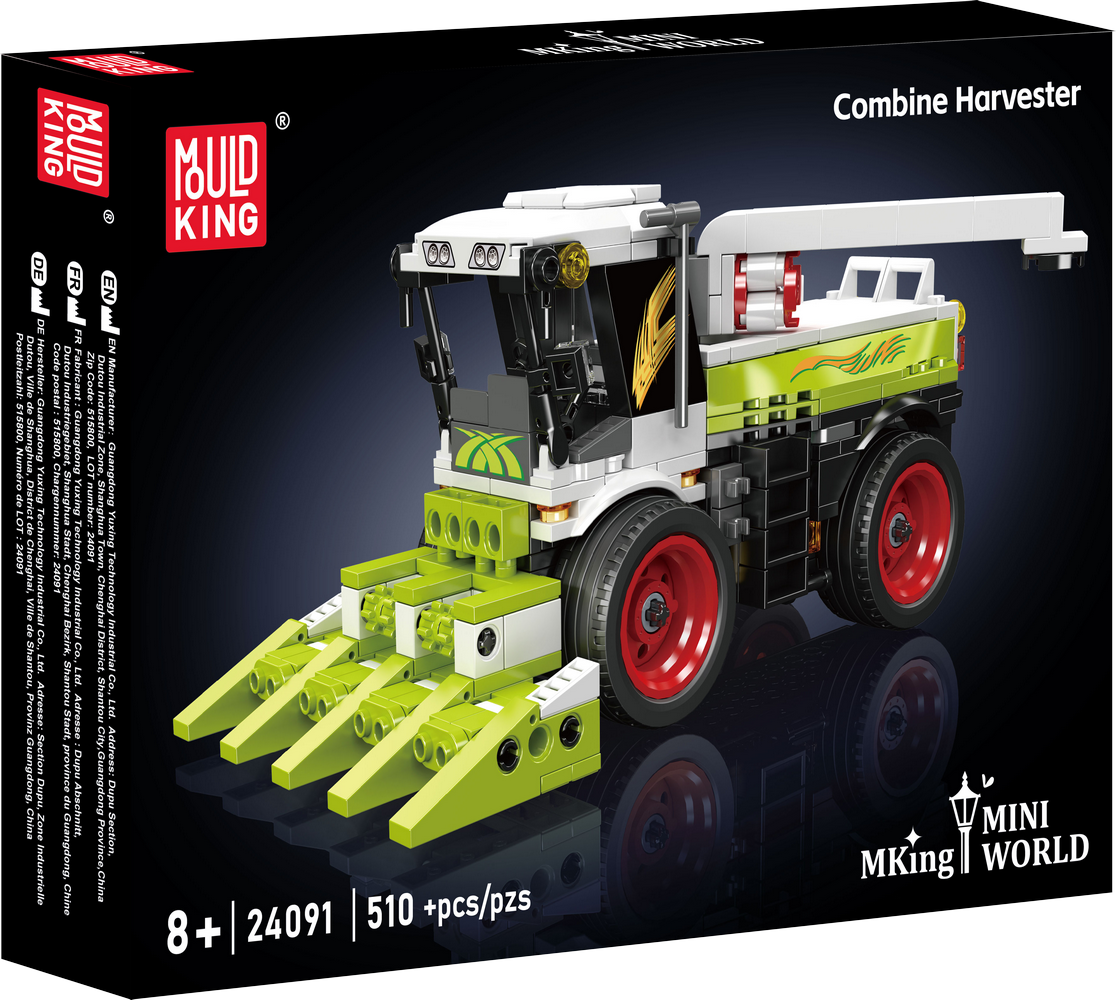 Mould King 24091 Corn Combine Harvester Building Toy Set | 510 PCS