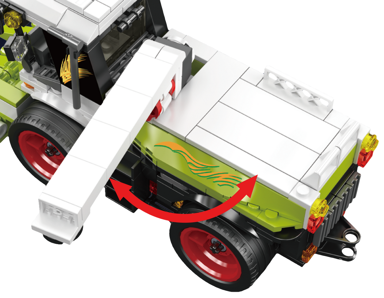 Mould King 24091 Corn Combine Harvester Building Toy Set | 510 PCS