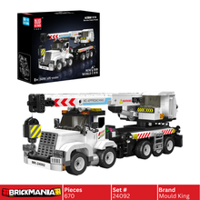 Mould King 24092 Service Crane Truck Building Toy Set | 670 PCS