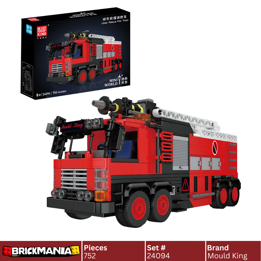 Mould King 24094 Urban Rescue Fire Truck Building Toy Set | 752 PCS