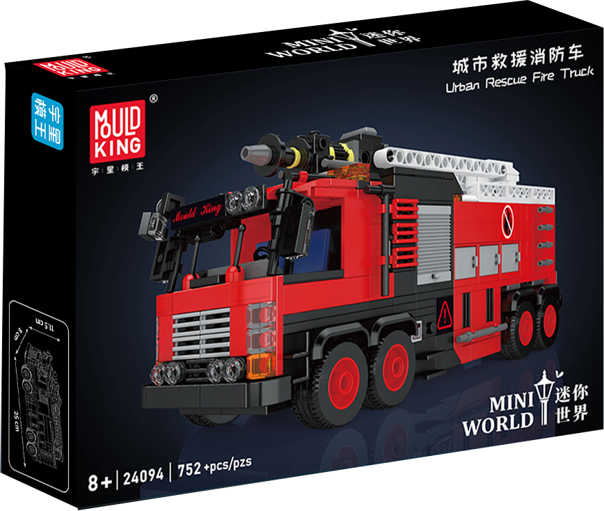 Mould King 24094 Urban Rescue Fire Truck Building Toy Set | 752 PCS