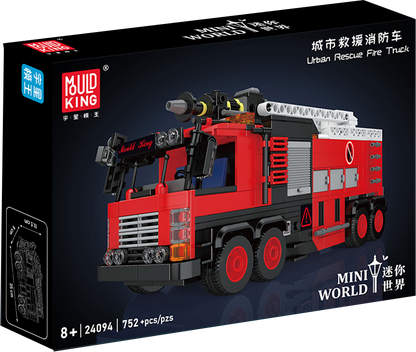 Mould King 24094 Urban Rescue Fire Truck Building Toy Set | 752 PCS