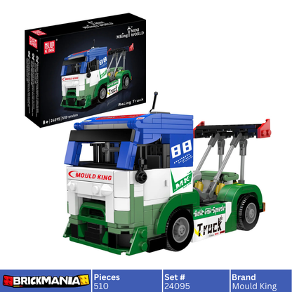 Mould King 24095 Low-Profile Racing Truck Building Toy Set | 510 PCS