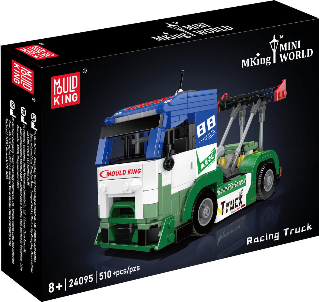 Mould King 24095 Low-Profile Racing Truck Building Toy Set | 510 PCS