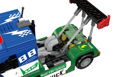 Mould King 24095 Low-Profile Racing Truck Building Toy Set | 510 PCS