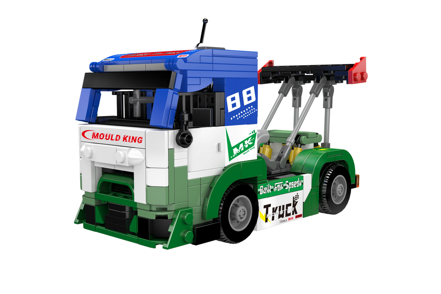 Mould King 24095 Low-Profile Racing Truck Building Toy Set | 510 PCS