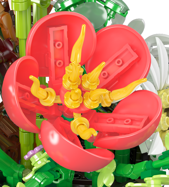 Mould King 24107 Daisy Flowerpot Botanical Building Toy Set | 1157 PCS