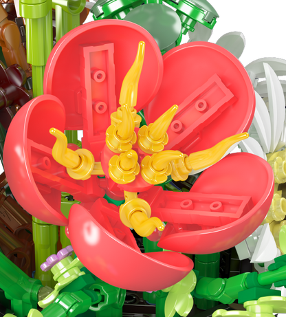 Mould King 24107 Daisy Flowerpot Botanical Building Toy Set | 1157 PCS