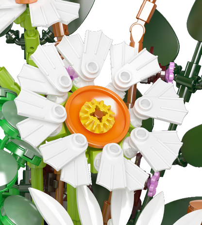 Mould King 24107 Daisy Flowerpot Botanical Building Toy Set | 1157 PCS