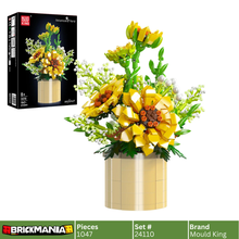 Mould King 24110 Sunflower Potted Building Toy Set | 1047 PCS