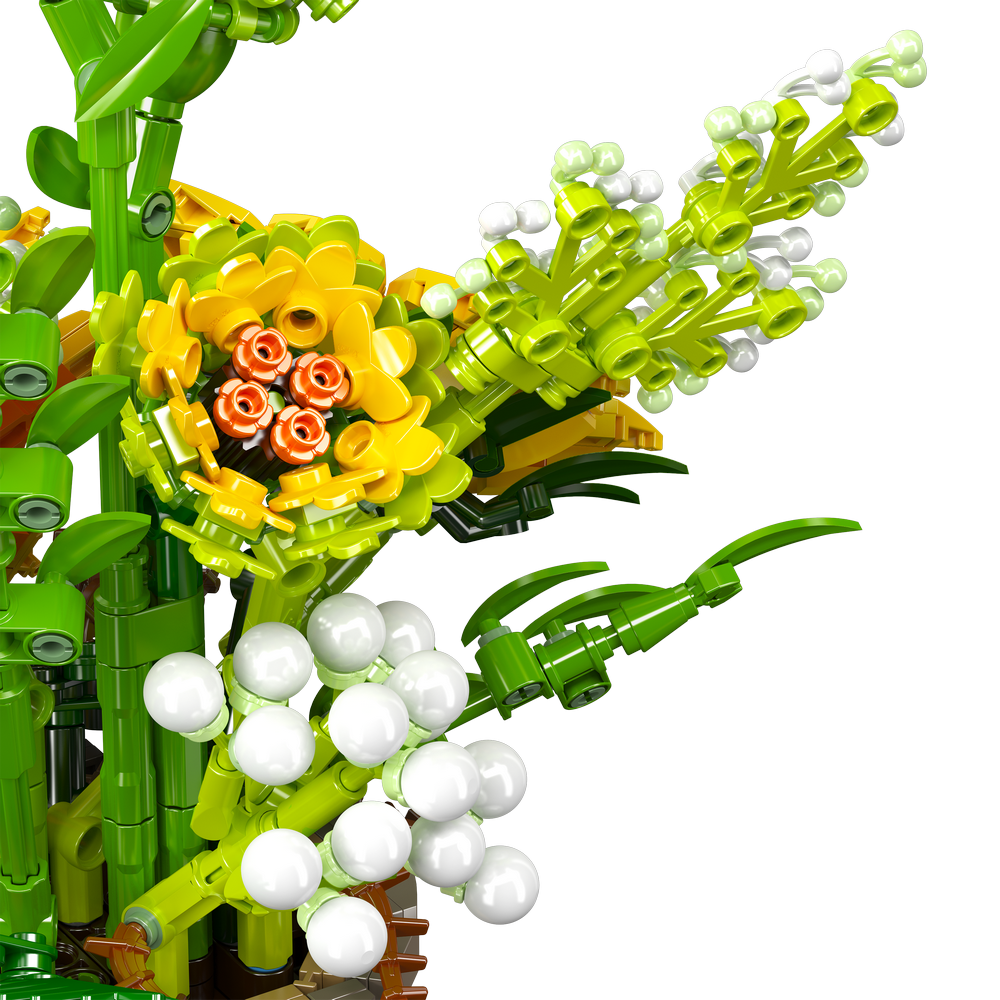 Mould King 24110 Sunflower Potted Building Toy Set | 1047 PCS