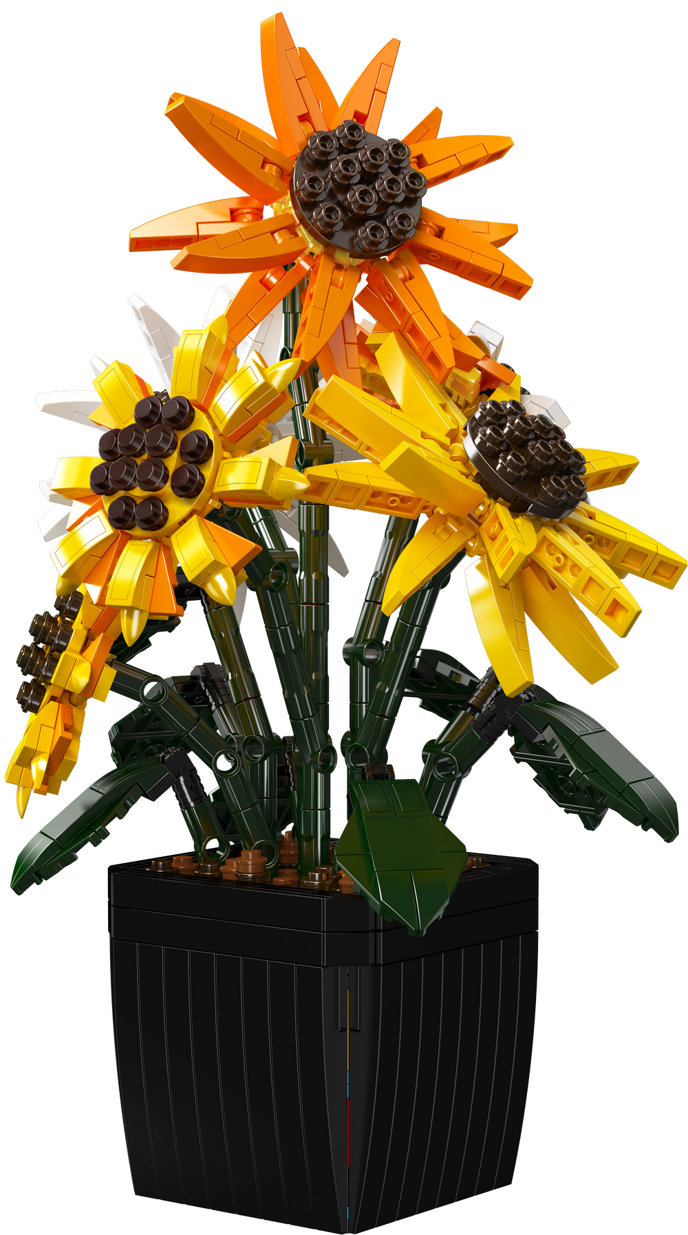 Mould King 24111 Sunflower 2 Potted Building Toy Set | 854 PCS