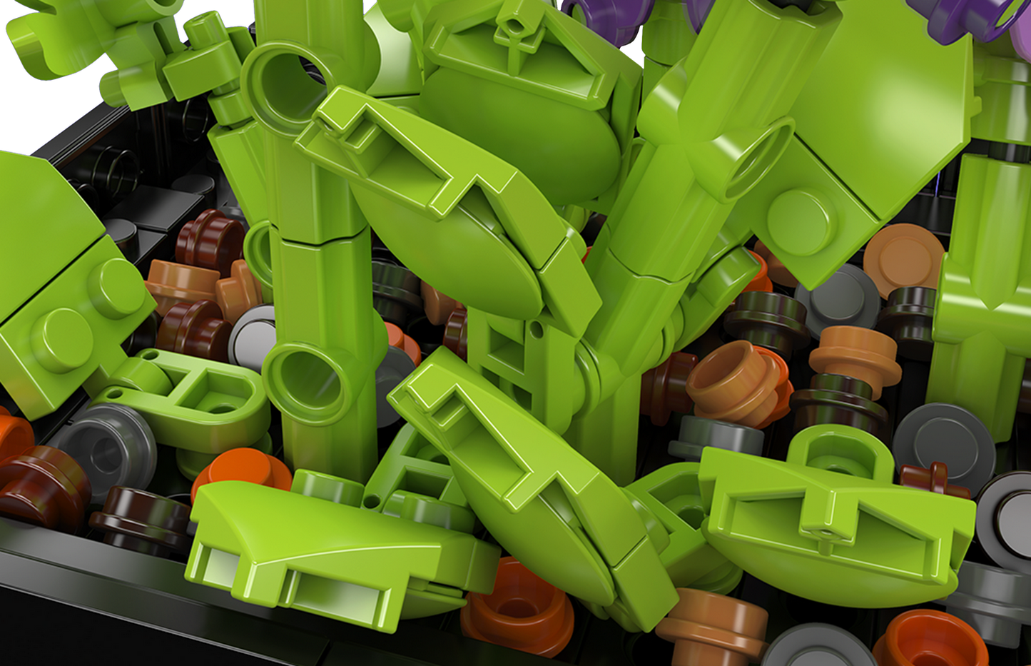 Mould King 24112 Violet Bonsai Building Toy Set | 744 PCS