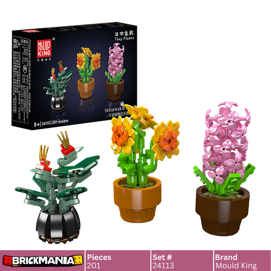 Mould King 24113 Mini Potted Flower Builds Building Toy Set | 201 PCS