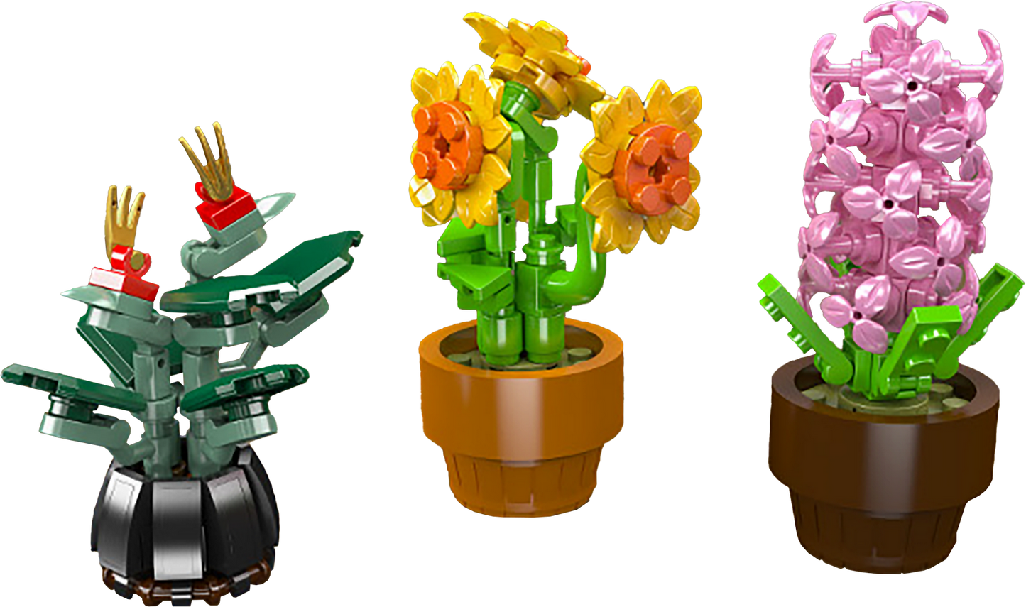 Mould King 24113 Mini Potted Flower Builds Building Toy Set | 201 PCS