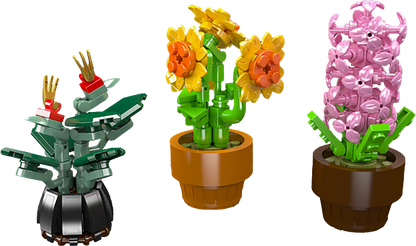 Mould King 24113 Mini Potted Flower Builds Building Toy Set | 201 PCS