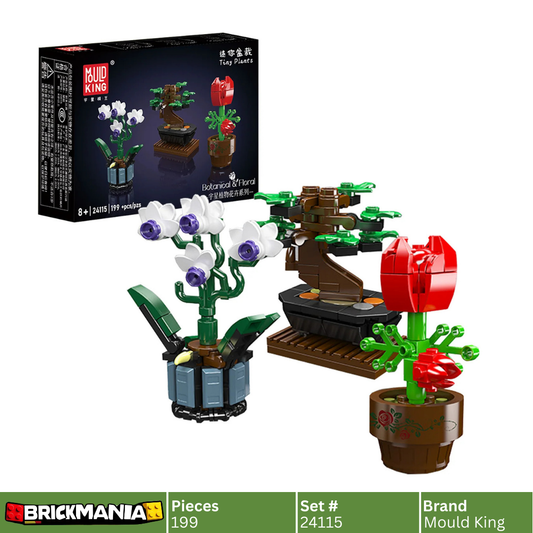 Mould King 24115 Mini Potted Plants Building Toy Set | 199 PCS