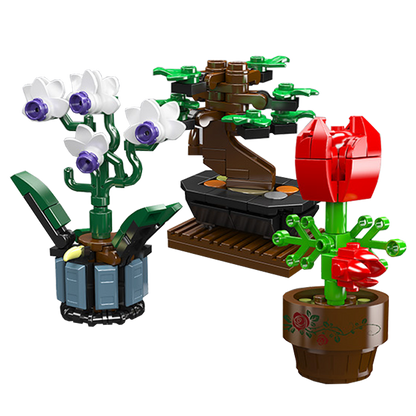 Mould King 24115 Mini Potted Plants Building Toy Set | 199 PCS