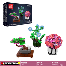 Mould King 24116 Mini Potted Plants 2 Building Toy Set | 211 PCS