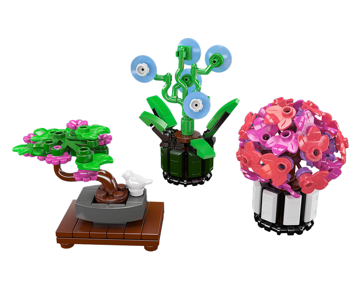 Mould King 24116 Mini Potted Plants 2 Building Toy Set | 211 PCS