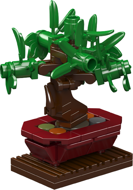 Mould King 24117 Mini Potted Plants 3 Building Toy Set | 240 PCS