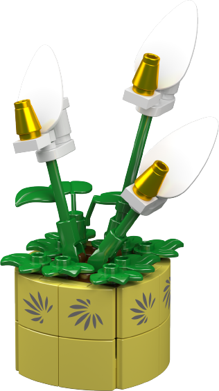 Mould King 24117 Mini Potted Plants 3 Building Toy Set | 240 PCS