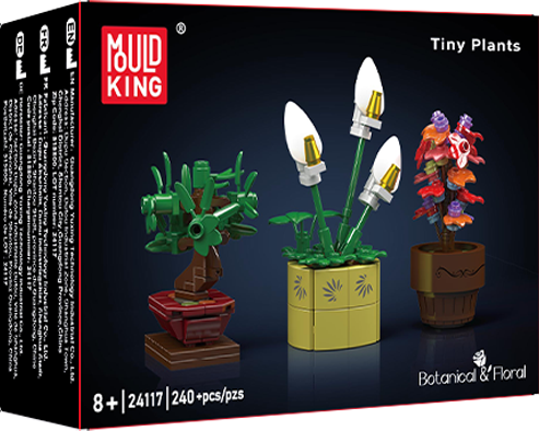 Mould King 24117 Mini Potted Plants 3 Building Toy Set | 240 PCS