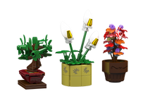 Mould King 24117 Mini Potted Plants 3 Building Toy Set | 240 PCS